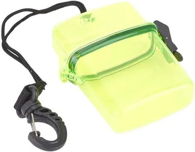 Immagine prodotto di Scatola per attrezzatura subacquea - Scatola per lo stoccaggio a secco - Struttura in plastica - Giallo trasparente - Sportelli con guarnizione