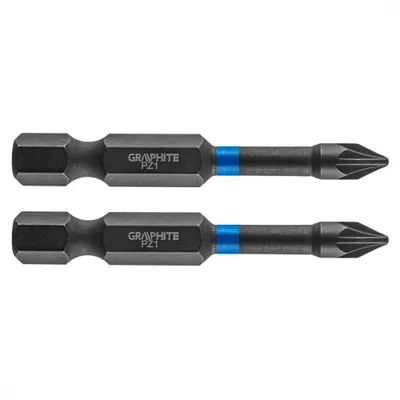 Obrázok produktu pre GRAPHITE Rázové bity PZ1 x 50 mm, 2 ks.
