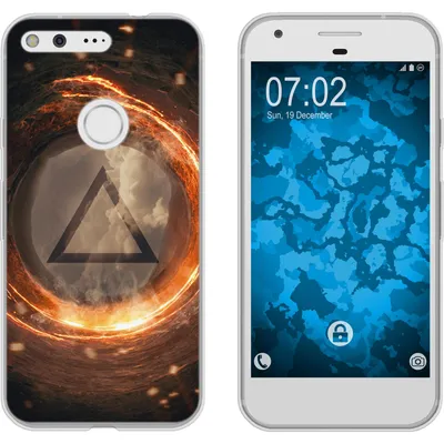Produktbild von PhoneNatic Case kompatibel mit Google Pixel Silikon-Hülle Element Feuer M3