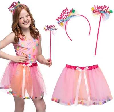 Produktbild von Boland Fee Kostümset rosa Geburtstag Tiara Zauberstab Tutu Kinder