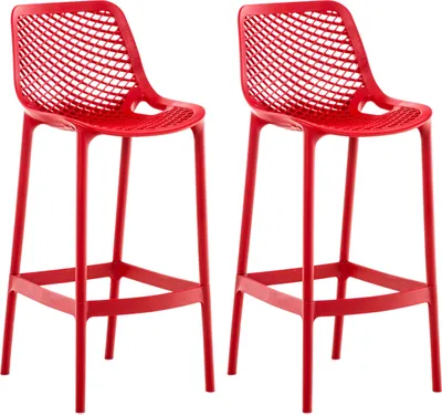 Produktbild von 2er Set Barhocker HLO-CP57  rot