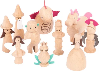 Produktbild von Tickit Wooden Enchanted Figures, 3 Jahr(e), Mehrfarbig, Holz