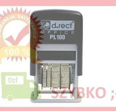 Obrázok produktu pre Dátumová pečiatka PL100 čierna D.RECT