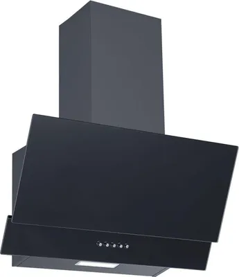 Image de Hotte aspirante sans conduit KH9039H, noire, en verre, 60 cm, avec système de ventilation par aspiration et recyclage