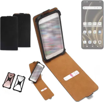 Produktbild von K-S-Trade Handyhülle Schutzhülle kompatibel mit FreeYond F9S Hülle Case Cover Flip Style Bumper schwarz 1x