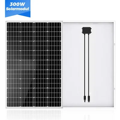 Produktbild von 300W Solarmodul 12V Monokristallin Solarpanel PV Modul Photovoltaik für Wohnmobil, Camping, Boot, Gartenhaus, 0% MwSt