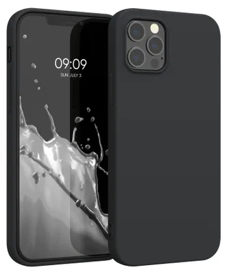 Produktbild von kwmobile Handyhülle für Apple iPhone 12 Pro Max Hülle - TPU Case - Kabelloses Laden - Schutzhülle Cover in Schwarz matt