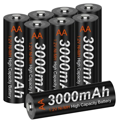 Productafbeelding van 3000mAh AA NI-MH oplaadbare batterijen Hoge capaciteit 1200 cycli