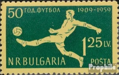 Produktbild von Briefmarken Bulgarien 1959 Mi 1135 postfrisch Fußball in Bulgarien