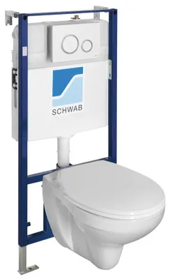 Produktbild von TAURUS Wand-WC mit UP-Spülkasten, weiß