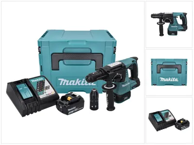 Produktbild von Makita DHR 243 RM1J Akku Bohrhammer 18 V 2,0 J SDS plus Brushless + 1x Akku 4,0 Ah + Ladegerät + Makpac