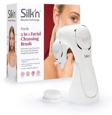 Produktbild von Silk'n Fresh - Gesichtsreinigungsbürste mit Spender für Reinigungslotion - Gesichtsreinigung und Hautmassage