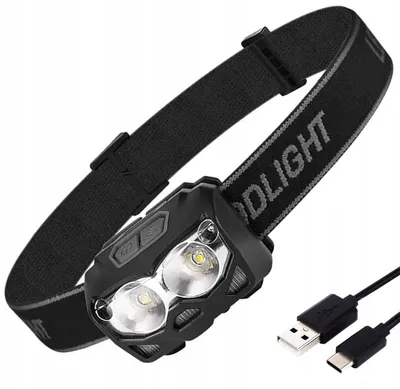 Zdjęcie produktu dla Przednia lampa LED COB, lampa czołowa do pracy, zasilana USB, wodoodporna, model Zd111, APTEL HP1U-JK7F