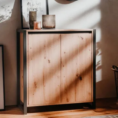 Produktbild von Finori Beistellschrank Denver 1 Artisan-Eiche und Anthrazit