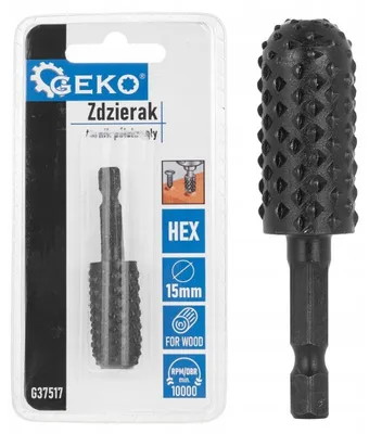 Imagen del producto de Zdzierak, herramienta semicircular para madera, de 15 mm, con cabeza hexagonal (50/250)