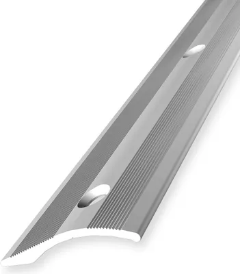 Produktbild von Ausgleichsprofil 2 x 40 x 1000 mm Anpassungsprofil Höhenausgleichsprofil Aluminium eloxiert Geriffelt Versenkt Gebohrt Silber Küberit