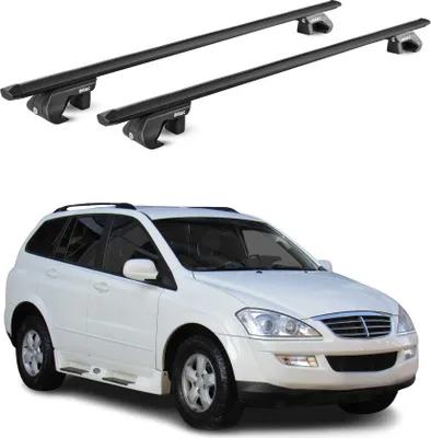 Produktbild von Dachträger Grundtäger für Ssangyong Kyron 2005-2014 5 tür 90kg Alu Schwarz ABE