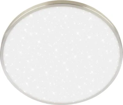 Image de Briloner COMPETO LED Lampe de plafond, cache décoratif, ciel étoilé, lumière blanc neutre, nickel mat, Ø33 x 6 cm