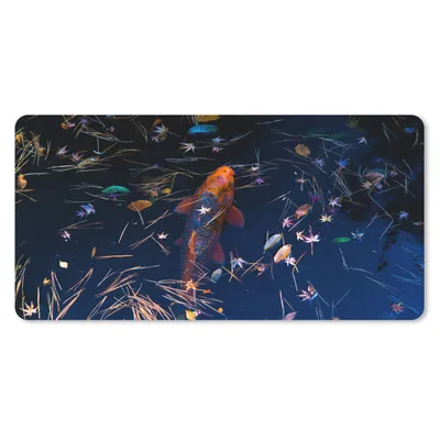 Produktbild von MuchoWow® Mauspad Mousepad Ein farbiger Koi-Karpfen in einem Teich 60x30 cm - Mousepads - Maus Mat - Pad - Mausunterlage - Nachhaltig