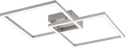 Produktbild von LeuchtenDirekt LED Smart Deckenleuchte Lola Silber Maxi 63x63cm 26W 1300lm RGB + CCT Fernbedienung App Google Alexa