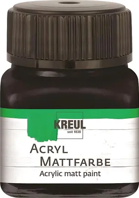 Produktbild von KREUL Acryl Mattfarbe Schwarz 20 ml