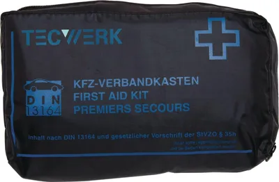 Produktbild von Tecwerk KFZ Verbandtasche ultraTRAFFIC BAG B150xH70xT240ca.mm schwarz  - 1 Stk.