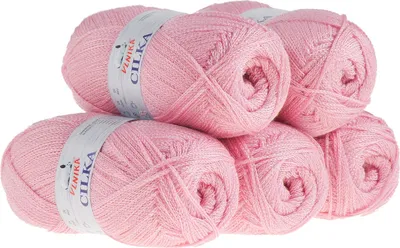 Produktbild von 500g Strickgarn CILKA by VLNIKA Klassikgarn Strickwolle Häkelgarn Sommergarn