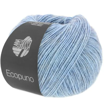 Produktbild von Lana Grossa Ecopuno 075 helles Jeansblau 50g