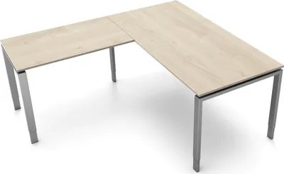 Produktbild von Schreibtisch Form5 160 160x80x68-82cm / Anbau 100x60cm ahron