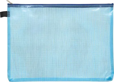 Produktbild von FSY Reißverschluss-Beutel A6, mit Zip blau, Folie blau transparent
