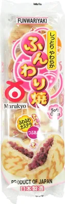 Produktbild von *Marukyo Funwari Yaki Japanische Pfannkuchen mit Adzuki Bohnen 280g