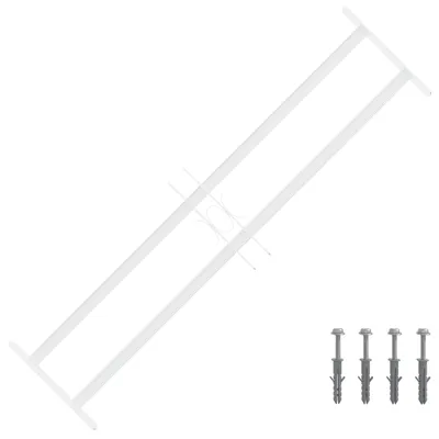 Produktbild von vidaXL Sicherheitsgitter für Fenster mit 2 Querstangen 63-114 cm