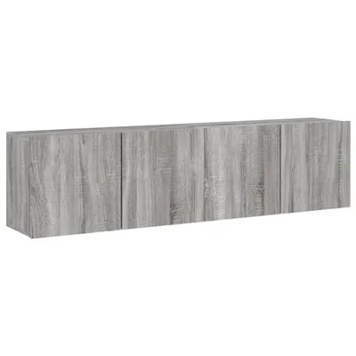Produktbild von vidaXL TV-Wandschränke 2 Stk. Grau Sonoma 80x30x41 cm