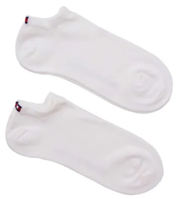 Image de Tommy Hilfiger - Chaussettes pour femmes (lot de 2) NA634 (34 EU - 38 EU) (blanc)