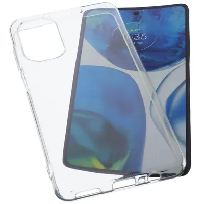 Produktbild von foto-kontor Hülle kompatibel mit Motorola Moto G52 Schutzhülle Tasche Gummi TPU Schutz Handytasche transparent