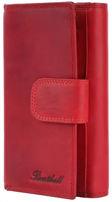 Produktbild von Benthill Damen Portemonnaie Leder XXL - Große Geldbörse mit RFID Schutz - Echtleder Vintage Damenbörse inkl. Geschenkbox