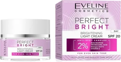Produktbild von Eveline Cosmetics Perfect Bright Rozjaśniający lekki krem ??na dzień SPF20, 50 ml