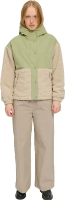 Produktbild von Mazine Fabric Blocking Jacket - Damen Fleecejacke, Größe:XL, Farbe:matcha/natural