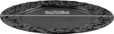 Produktbild von Teller-Set, Runddesign, 24-teilige Kollektion, schwarz