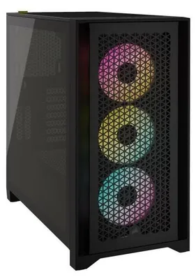 Obrázek produktu pro Corsair iCUE 4000D RGB Airflow Tempered Glass Mid-Tower Black - věž - ATX