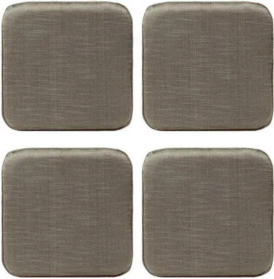 Produktbild von Ibenzoa® 4er-Set Memory-Schaum Sitzkissen 40,5 x 40,5 x 3,5 cm – wasserfest & rutschfest, hochdichter Schaumstoff, für den Innenbereich
