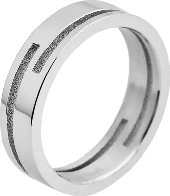 Produktbild von Akzent Herren-Partnerring, Edelstahl, silberfarben