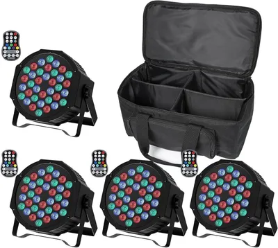 Obrázok produktu pre LED osvetlenie na párty – RGB osvetlenie pódia – reflektory – LED bodové svetlá – osvetlenie na batérie