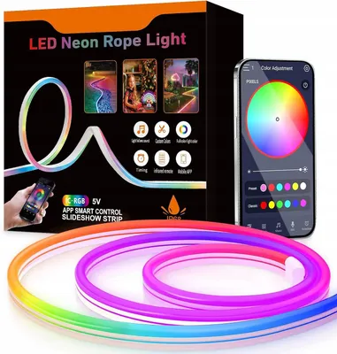 Obrázek produktu pro NEON LED pásek 5m RGB IC Bluetooth aplikace ovládání