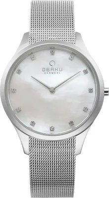 Obrázok produktu pre Obaku Denmark V217LXCWMC CYRKONIE dámske hodinky strieborné