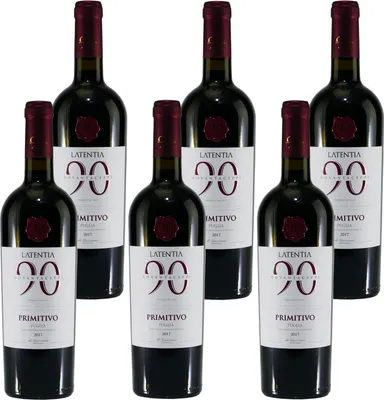 Produktbild von Latentia Novantaceppi Primitivo IGT -halbtrocken- (6 x 0,75L)
