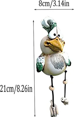 Zdjęcie produktu dla Statuetka kurczaka, ozdoby ogrodowe z żywicy