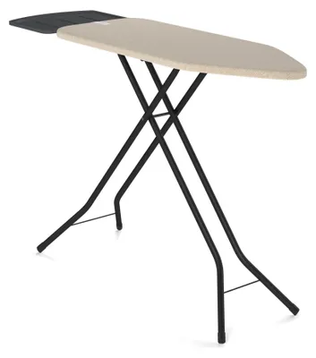 Produktbild von Wasophoogte® bügelbrett – Extra breites Bügelbrett für Dampfgenerator – 124x44 cm – Robust und stabil – Höhenverstellbar – s Bügelerlebnis – Farbe: Beige