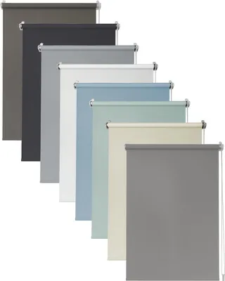 Produktbild von Deco4Me Seitenzugrollo Klemmfix ohne Bohren – blickdicht und lichtdurchlässig – Taupe, 100 x 160 cm