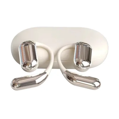 Image de Écouteurs de traduction USB assistés par IA avec 144 langues, écouteurs intra-auriculaires de traduction en temps réel - TRANZIO Beige